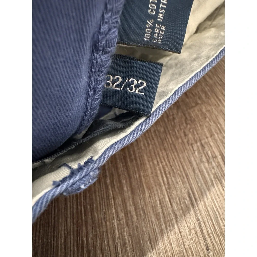 Polo Ralph Lauren Classic Fit‎ Chinonpants 32x32 Blue Flat Front